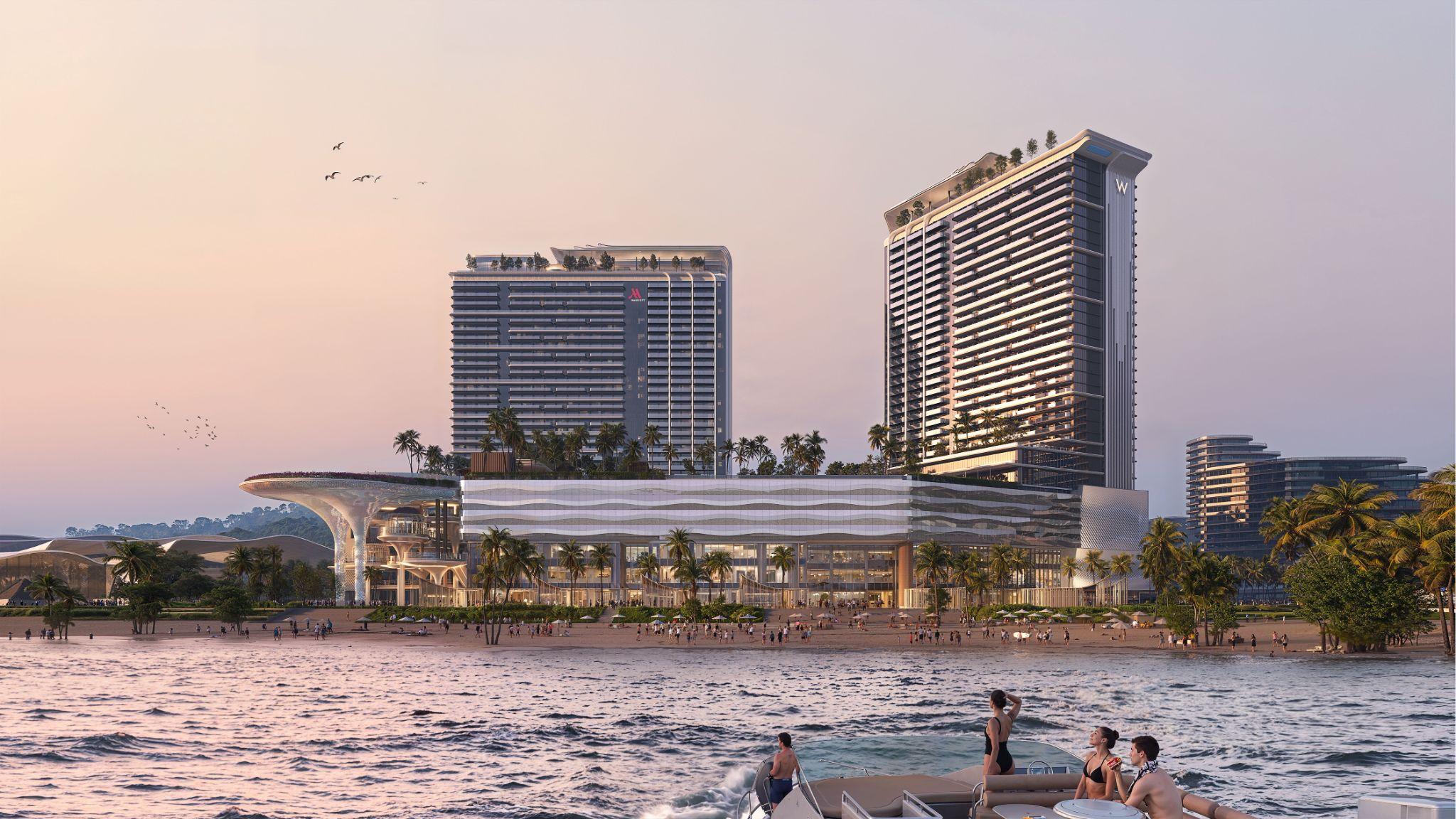 Tổ hợp giải trí - nghỉ dưỡng được đầu tư bài bản, với cái bắt tay với những “ông lớn” sẵn sàng đón lượng lớn du khách.