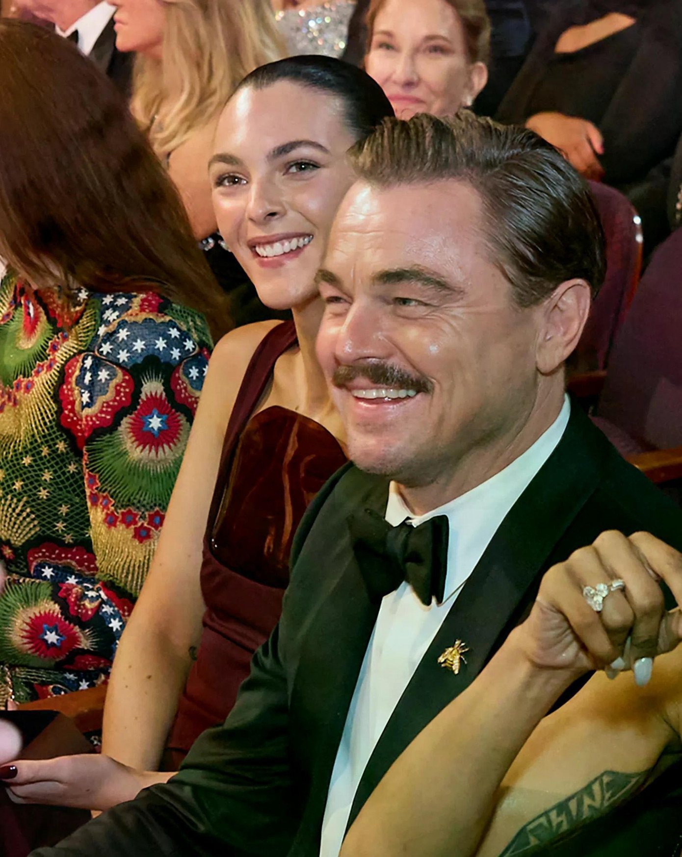 Timothée và Leonardo đều đưa bạn gái đến Oscar, nhưng Kylie Jenner bị cho là quá nổi bật. Ảnh: E!News/Newspix