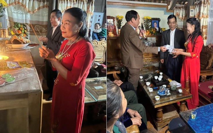 Bố Huyền được đại gia đình tháp tùng đi đón vợ về nhà&nbsp;