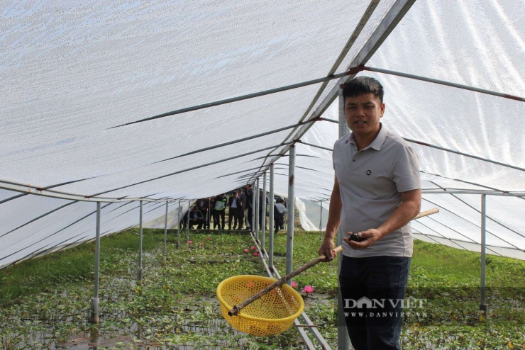 Từ 600m2 ao nuôi đến nay anh Nhuận, xã Thiện Tân, tỉnh Lạng Sơn (địa phận huyện Hữu Lũng trước đây) đã có trang trại với 2.500m2. Ảnh: Hoàng Tính