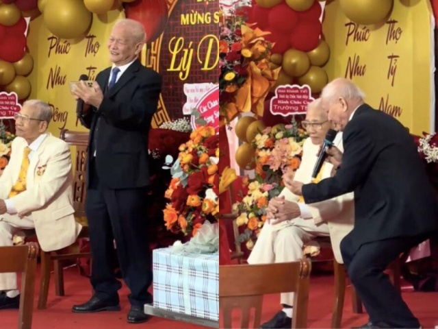 Clip em trai 80 tuổi hát nhạc 'Tây du ký' mừng thọ anh 100 tuổi gây xúc động