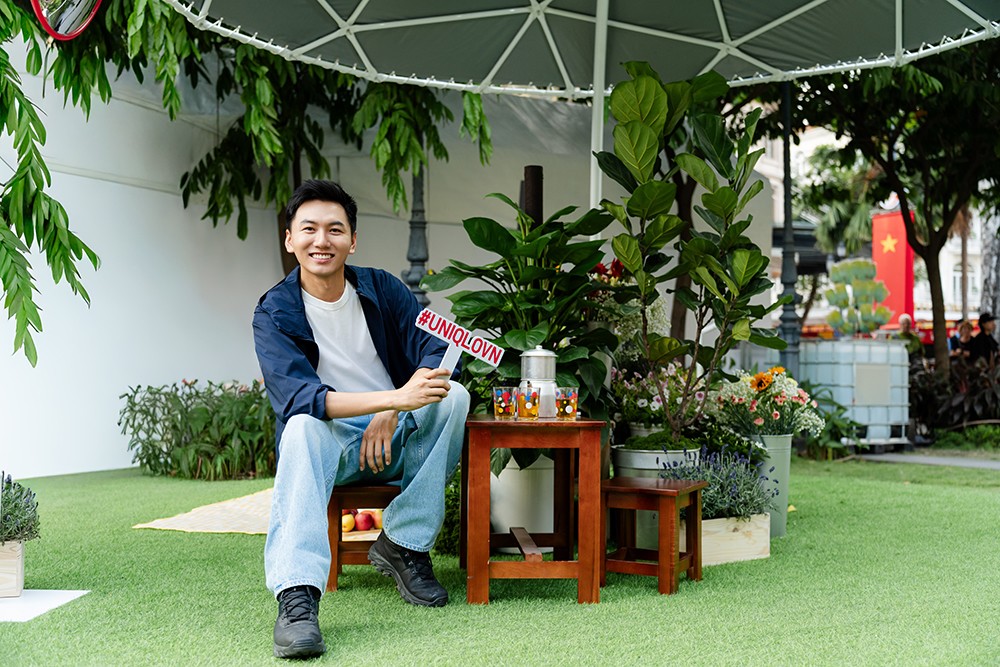 Khoai Lang Thang tại không gian trải nghiệm ngoài trời của UNIQLO