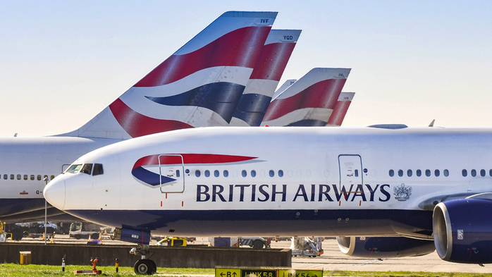 Một chiếc máy bay của hãng British Airways (Anh) đang lăn bánh chuẩn bị cất cánh. Ảnh: iStock