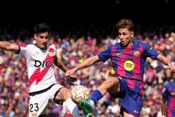 Trực tiếp bóng đá Barcelona - Vallecano: Xà ngang từ chối bàn thắng (La Liga)