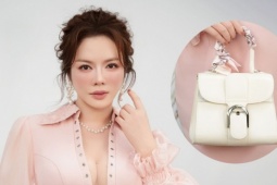 Lý Nhã Kỳ tôn ngực đầy, xách túi gần 200 triệu đồng