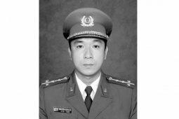 Truy thăng cấp bậc hàm Thiếu tá với Đại úy công an hy sinh khi truy bắt cát tặc