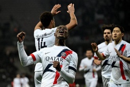 Kết quả bóng đá Nice - PSG: Dấu ấn Mendes, đại thắng "4 sao" (Ligue 1)