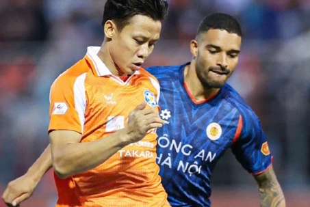 Video bóng đá Đà Nẵng - Công an Hà Nội: Phạt đền định đoạt, Nguyễn Filip cứu nguy (V-League)