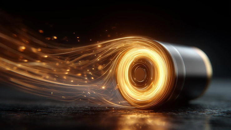 Ảnh minh họa pin lượng tử.