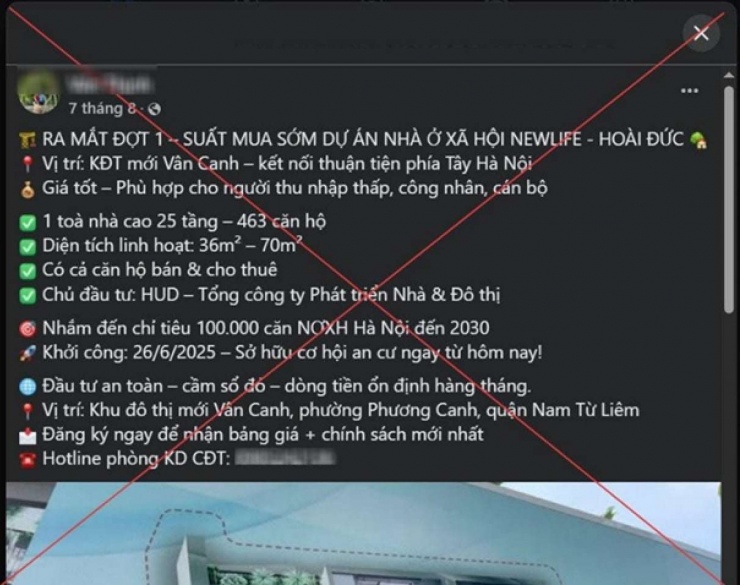 Nội dung đăng tải sai sự thật trên mạng xã hội