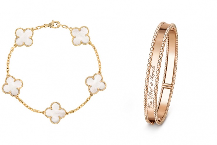 Trên tay trái, người đẹp còn đeo bộ vòng tay cũng của Van Cleef & Arpels, tổng trị giá khoảng 350 triệu đồng. Đây là thương hiệu trang sức xa xỉ được Quỳnh Anh yêu thích và thường sưu tầm.