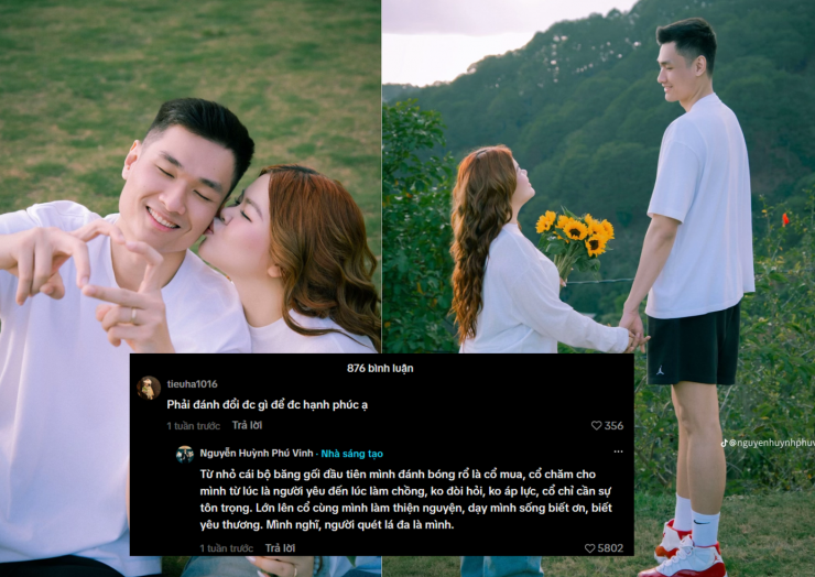 Câu trả lời của Phú Vinh nhận được sự tán thưởng vì sự chân thành dành cho bạn đời.