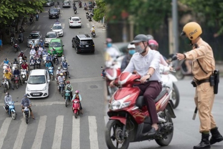 Mức phạt lỗi xe máy vượt bên phải theo quy định mới nhất