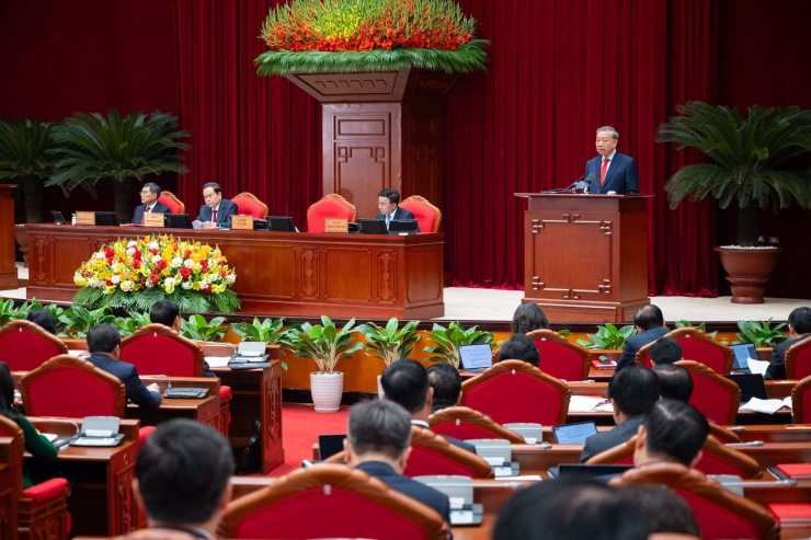 Tổng Bí thư Tô Lâm phát biểu khai mạc Hội nghị. Ảnh: Phạm Thắng