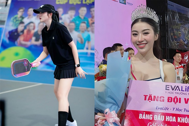 Á hậu Huyền My rướm máu vì chơi pickleball, hot girl Diệp Anh ẵm giải hoa khôi