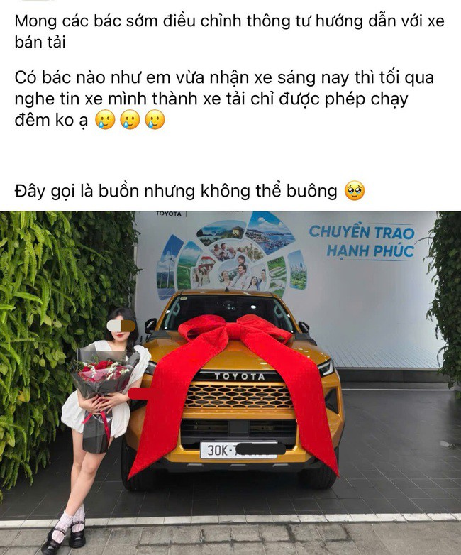 Nhiều người vừa nhận xe bán tải đã băn khoăn nguy cơ bị hạn chế lưu thông ban ngày như xe tải. Ảnh chụp màn hình.