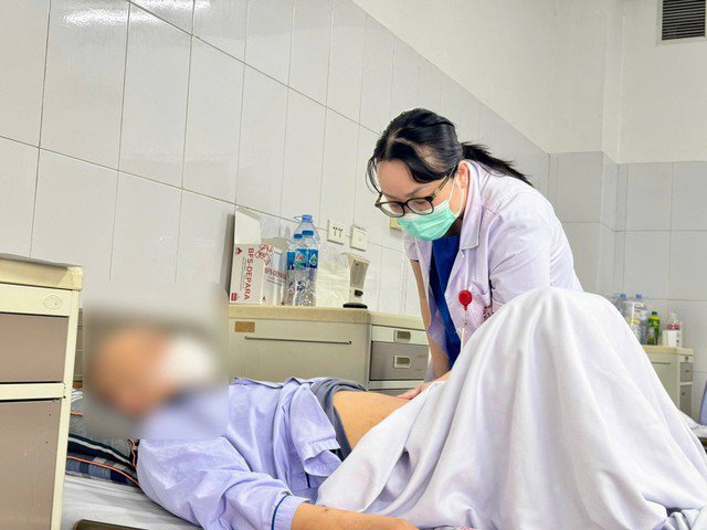 Người bệnh phát hiện ung thư gan sau nhiều năm không điều trị viêm gan C. Ảnh: BVCC