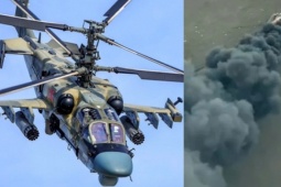 Trực thăng đắt nhất của Nga 'rực cháy' sau đòn tấn công từ UAV Ukraine