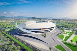 Sân vận động 60.000 chỗ ngồi, đủ tiêu chuẩn tổ chức World Cup dần thành hình