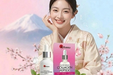Serum Collagen Peptide Nhật 6in1 Kihasu: “Cú hích” hỗ trợ làm chậm lão hóa, đánh thức làn da sáng mịn