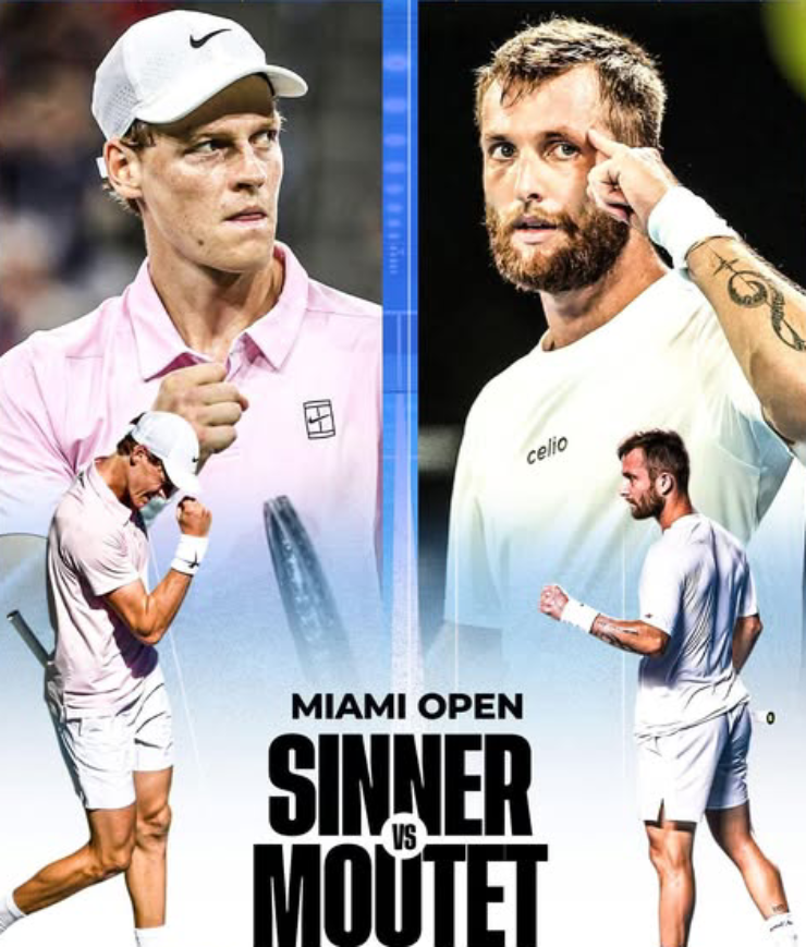 Sinner (bên trái) có đẳng cấp cao hơn đối thủ rất nhiều