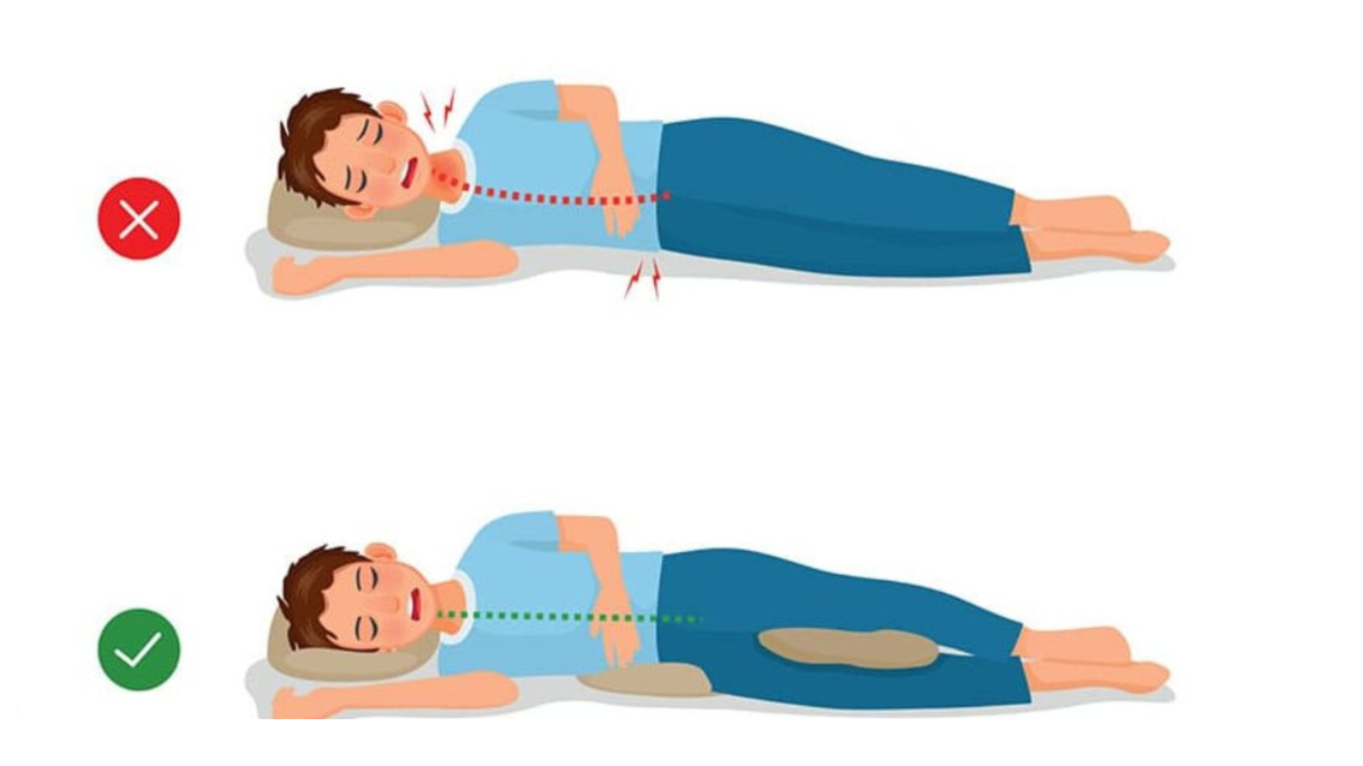 3 tư thế ngủ tốt nhất giúp giảm đau rõ rệt cho người bị thoái hóa cột sống - 3