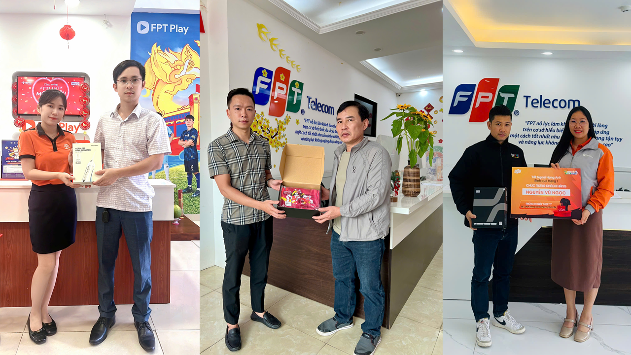 Khách hàng khắp các địa phương trên toàn quốc nhận quà từ FPT (Ảnh: FPT)