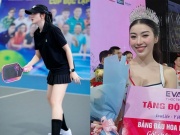 Á hậu Huyền My rướm máu vì chơi pickleball, hot girl Diệp Anh ẵm giải hoa khôi