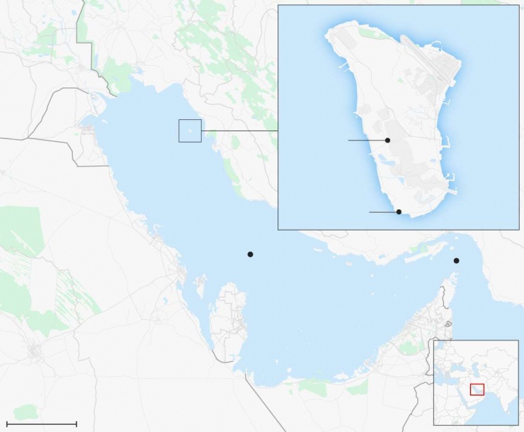 Đảo Kharg là một trong những mục tiêu nhạy cảm nhất của Iran. Ảnh Telegraph.