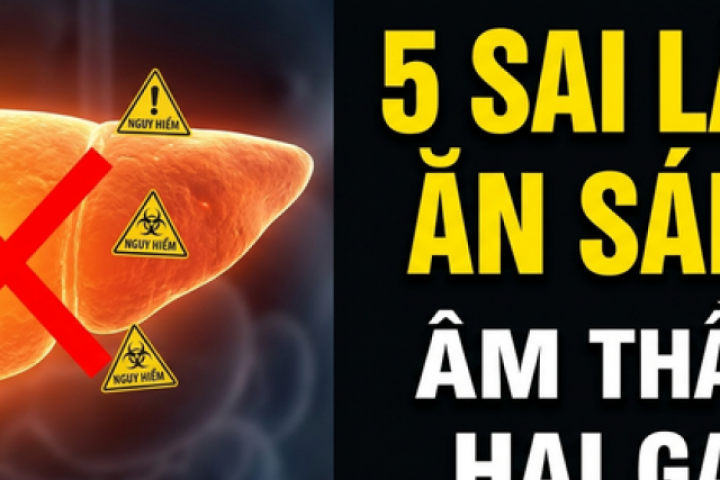 5 sai lầm khi ăn sáng âm thầm hại gan nhiều người vẫn mắc phải