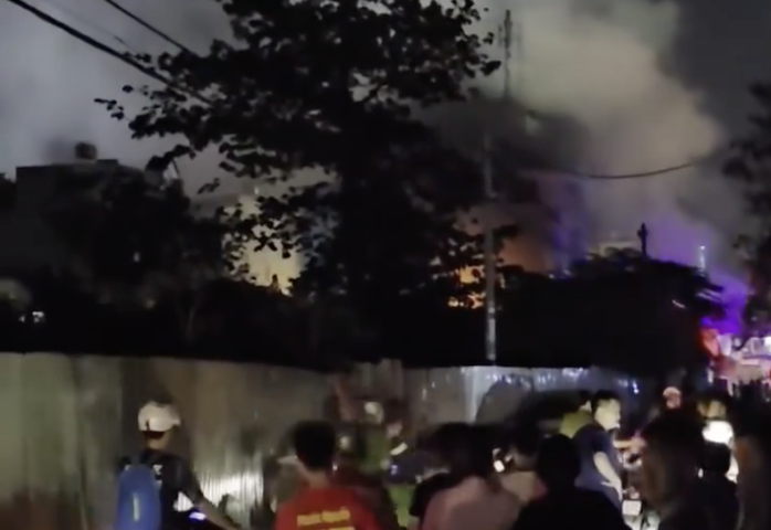 Hiện trường vụ cháy.