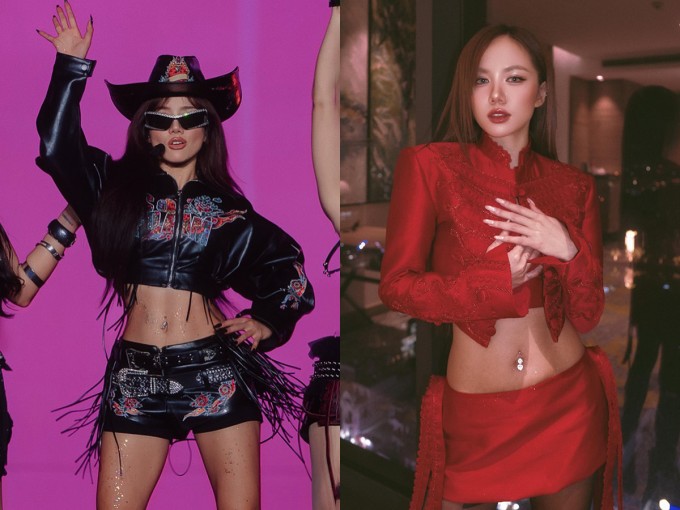 Trang phục được cho phù hợp với da nâu và vóc dáng săn chắc của Phương Ly.