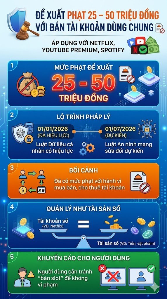 Sắp phạt tới 50 triệu đồng nếu bán tài khoản Netflix, YouTube - 2