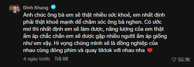 Nhiều nghệ sĩ, KOL vào bình luận, gửi lời chúc tốt đẹp đến cho hai bà cháu.