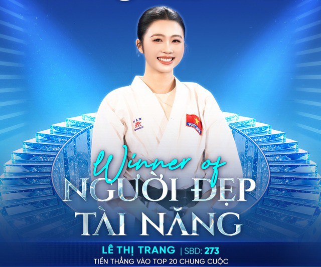 Lê Thị Trang là thí sinh thứ hai được đặc cách vào Top 20 chung cuộc nhờ chiến thắng phần thi phụ.
