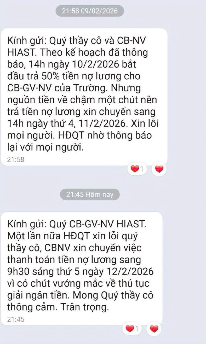 Thầy cô mong mỏi chờ nhận lương theo đúng quy định