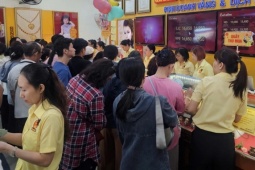 Sáng 24-3, giá vàng miếng SJC, vàng nhẫn tăng tiếp gần 2 triệu đồng