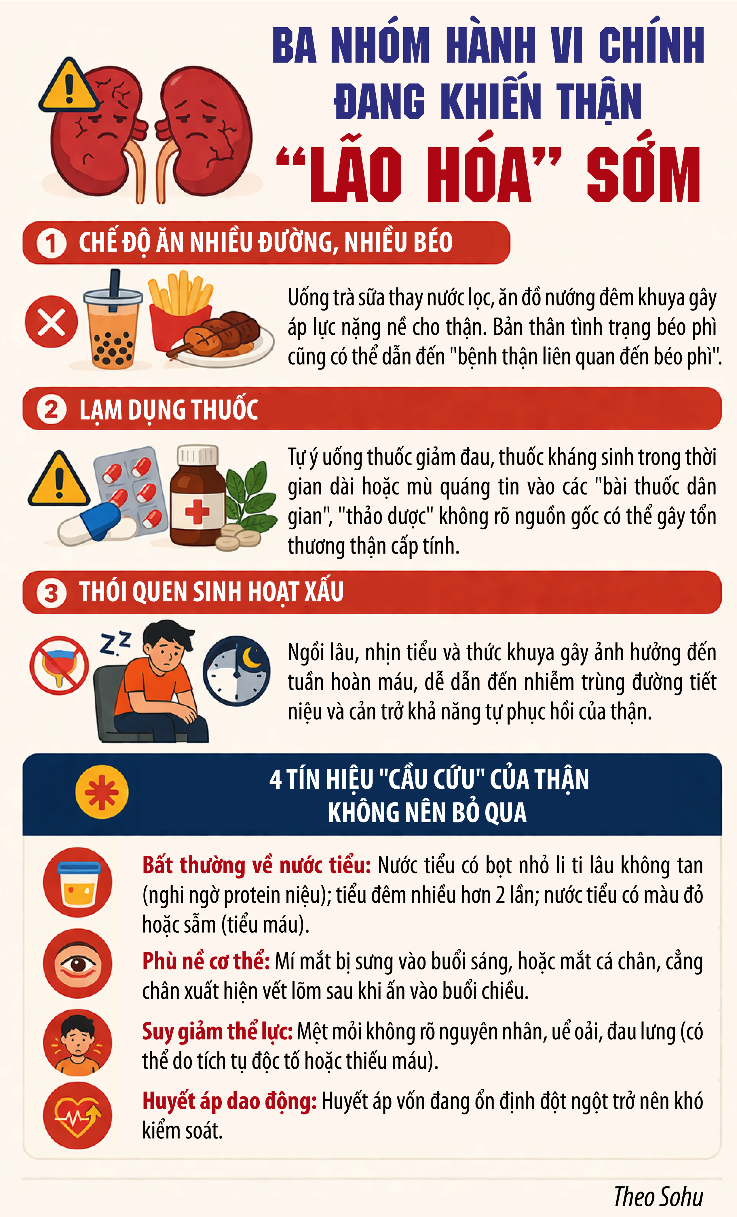3 thói quen âm thầm hủy hoại thận: Đến khi phát hiện đã quá muộn - 1