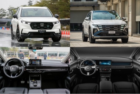Sự khác biệt của Honda CR-V so với đối thủ Hyundai Tucson