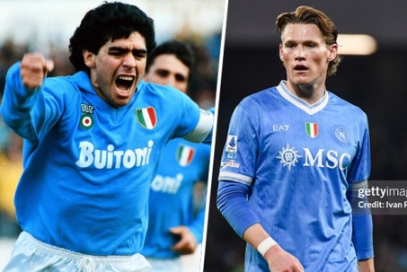 Cựu sao MU McTominay tỏa sáng ở Napoli, được ví ngang tầm "Cậu bé vàng" Maradona