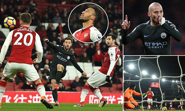 Arsenal từng thua Man City 0-3 ở chung kết League Cup 2018, sau đó trượt dài