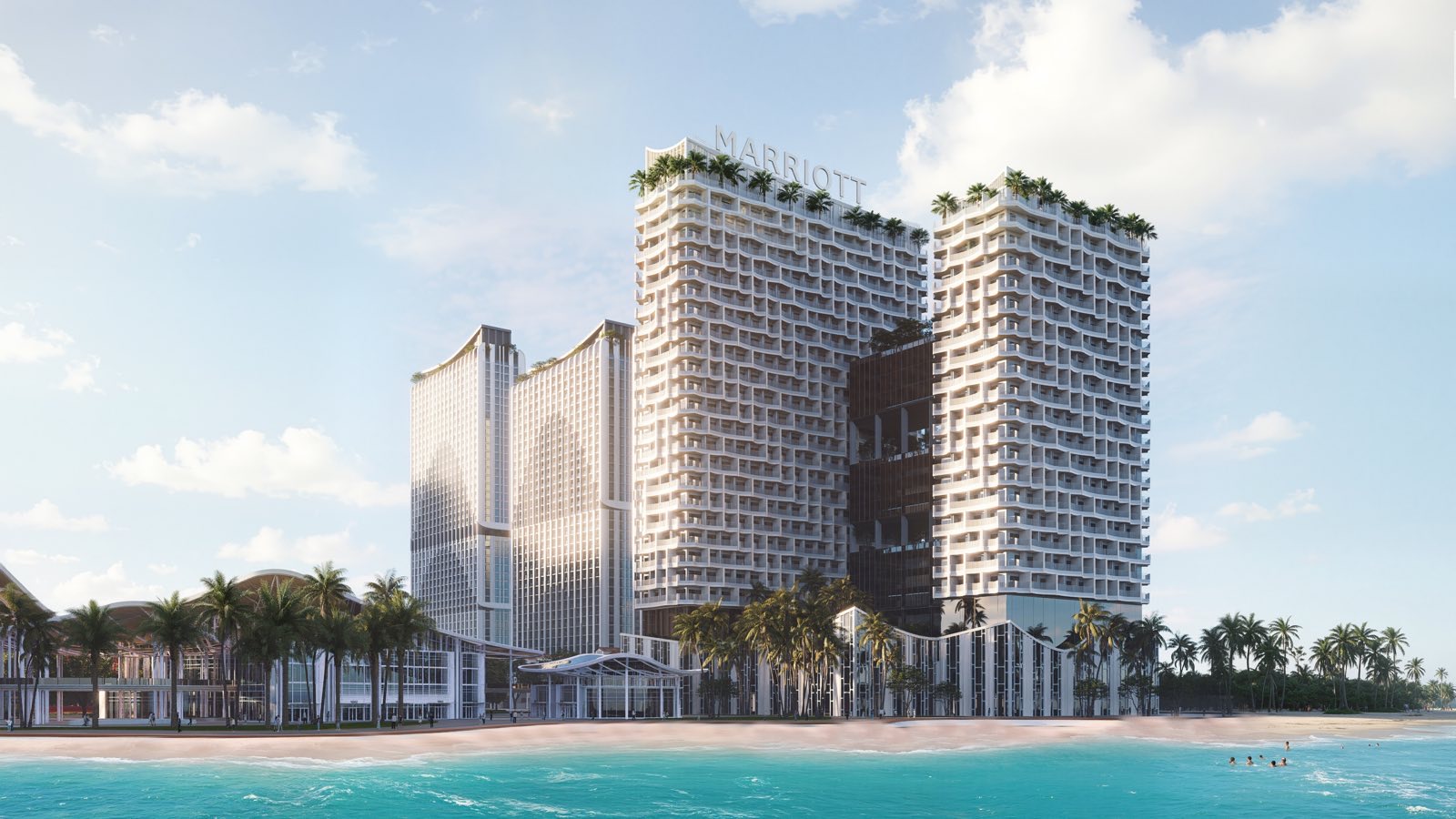 Phối cảnh Marriott Hotels tại Vũng Tàu, dấu ấn đầu tiên của thương hiệu khách sạn hàng đầu thế giới tại nơi đây