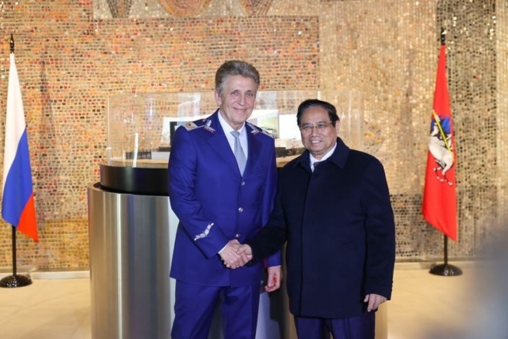 Thủ tướng Phạm Minh Chính đề nghị Nga hỗ trợ xây dựng hệ thống tàu điện ngầm. ﻿Ảnh: VGP