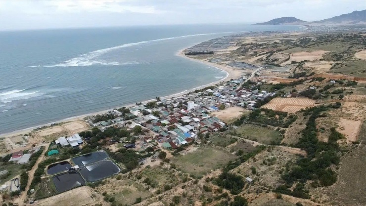 Xã Phước Dinh - nơi xây dựng Nhà máy Điện hạt nhân Ninh Thuận 1.