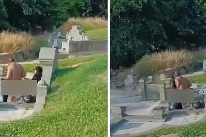 Cặp nam nữ đối mặt án tù vì làm 'chuyện ấy' trong nghĩa trang