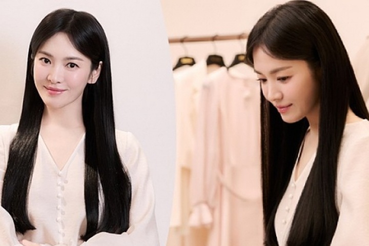 Song Hye Kyo hóa 'nàng thơ' với tóc dài nữ tính