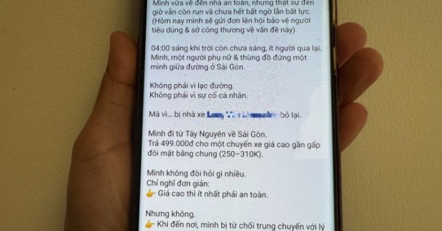 Xôn xao câu chuyện nữ hành khách bị nhà xe "bỏ lại" lúc rạng sáng