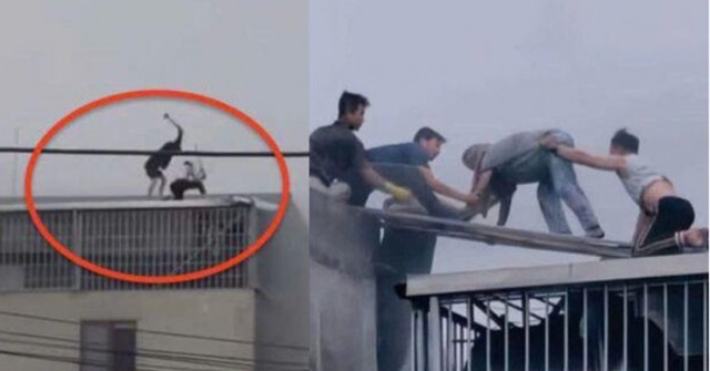 Dân mạng tìm thông tin 2 người hùng đập mái nhà cứu người kẹt trong đám cháy