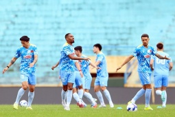 Hoàng Hên - Văn Hậu hừng hực khí thế, sẵn sàng ra mắt thời HLV Kim Sang Sik