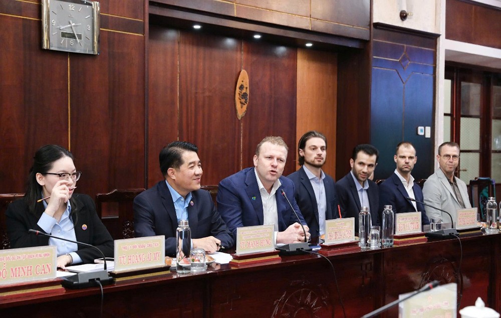 Ông Johan van den Ban phát biểu tại buổi làm việc với lãnh đạo tỉnh Tây Ninh. Ảnh: HN